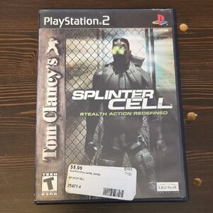Tom Clancy's Splinter Cell for PlayStation 2 With Original price tag